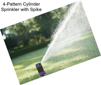 4-Pattern Cylinder Sprinkler with Spike