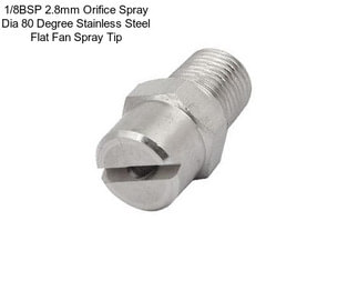 1/8BSP 2.8mm Orifice Spray Dia 80 Degree Stainless Steel Flat Fan Spray Tip