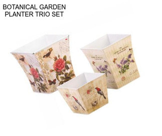 BOTANICAL GARDEN PLANTER TRIO SET