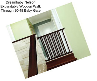 Dreambaby Nelson Expandable Wooden Walk Through 30\