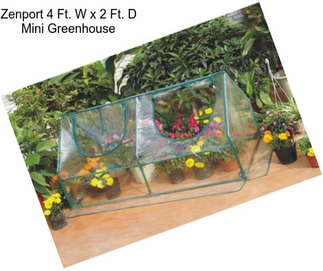 Zenport 4 Ft. W x 2 Ft. D Mini Greenhouse