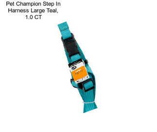 Pet Champion Step In Harness Large Teal, 1.0 CT