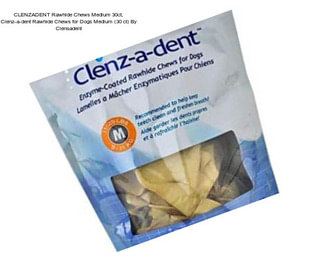 CLENZADENT Rawhide Chews Medium 30ct, Clenz-a-dent Rawhide Chews for Dogs Medium (30 ct) By Clensadent