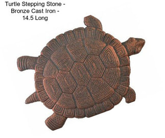 Turtle Stepping Stone - Bronze Cast Iron - 14.5\