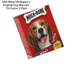 Milk-Bone Mini's Original Dog Biscuits, 15-Ounce 2 Pack