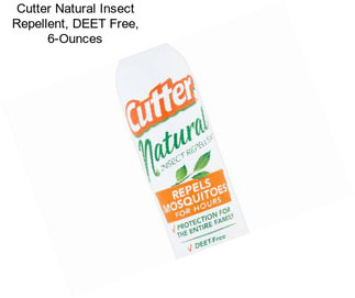 Cutter Natural Insect Repellent, DEET Free, 6-Ounces