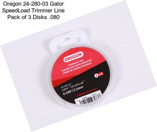 Oregon 24-280-03 Gator SpeedLoad Trimmer Line Pack of 3 Disks .080\