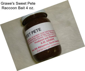 Grawe\'s Sweet Pete Raccoon Bait 4 oz.