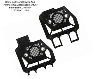 Homelite/Ryobi Blower And Trimmers OEM Replacement Air Filter Base, 2Pack # 518766001-2PK