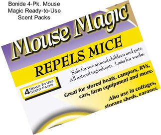 Bonide 4-Pk. Mouse Magic Ready-to-Use Scent Packs