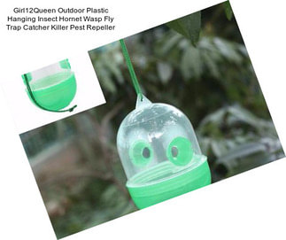 Girl12Queen Outdoor Plastic Hanging Insect Hornet Wasp Fly Trap Catcher Killer Pest Repeller