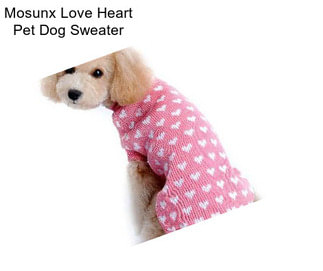 Mosunx Love Heart Pet Dog Sweater