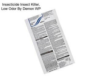 Insecticide Insect Killer, Low Odor By Demon WP