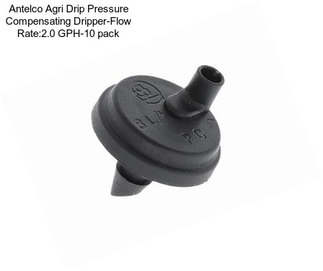 Antelco Agri Drip Pressure Compensating Dripper-Flow Rate:2.0 GPH-10 pack