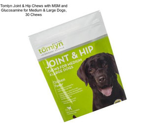 Tomlyn Joint & Hip Chews with MSM and Glucosamine for Medium & Large Dogs, 30 Chews