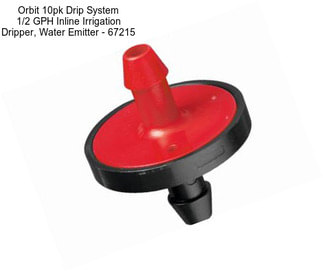 Orbit 10pk Drip System 1/2 GPH Inline Irrigation Dripper, Water Emitter - 67215