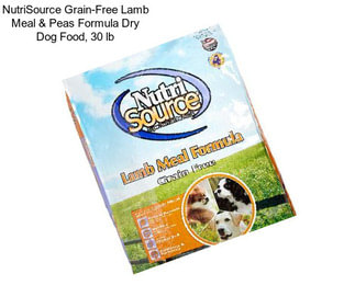 NutriSource Grain-Free Lamb Meal & Peas Formula Dry Dog Food, 30 lb