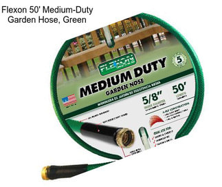 Flexon 50\' Medium-Duty Garden Hose, Green