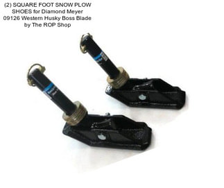 (2) SQUARE FOOT SNOW PLOW SHOES for Diamond Meyer 09126 Western Husky Boss Blade by The ROP Shop