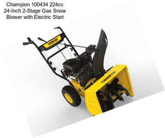 Champion 100434 224cc 24-Inch 2-Stage Gas Snow Blower with Electric Start