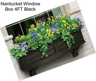 Nantucket Window Box 4FT Black