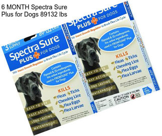 6 MONTH Spectra Sure Plus for Dogs 89132 lbs