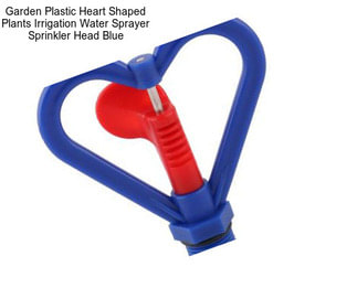 Garden Plastic Heart Shaped Plants Irrigation Water Sprayer Sprinkler Head Blue