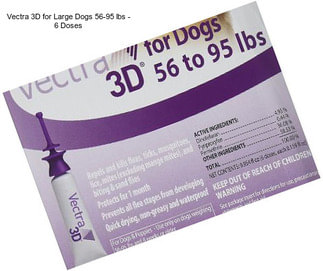 Vectra 3D for Large Dogs 56-95 lbs - 6 Doses