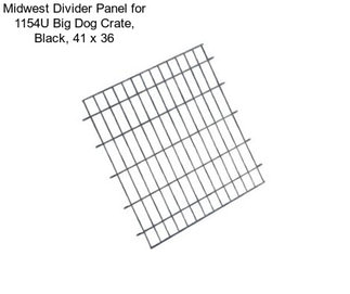 Midwest Divider Panel for 1154U Big Dog Crate, Black, 41\