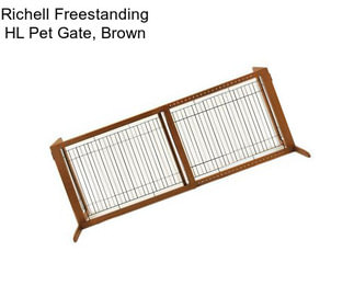 Richell Freestanding HL Pet Gate, Brown