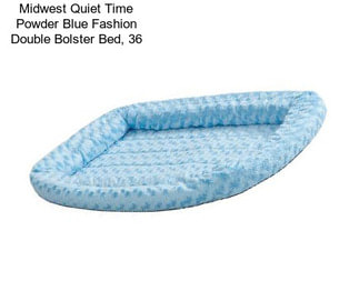 Midwest Quiet Time Powder Blue Fashion Double Bolster Bed, 36\