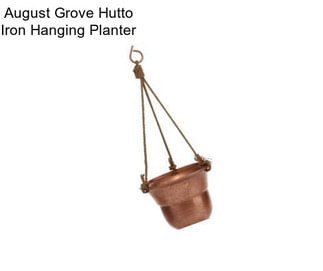 August Grove Hutto Iron Hanging Planter