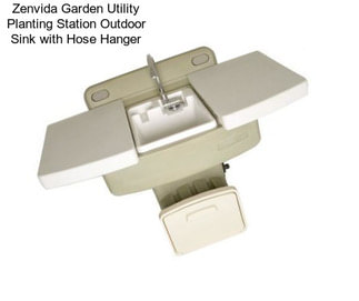 Zenvida Garden Utility Planting Station Outdoor Sink with Hose Hanger