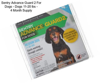 Sentry Advance Guard 2 For Dogs - Dogs 11-20 lbs - 4 Month Supply