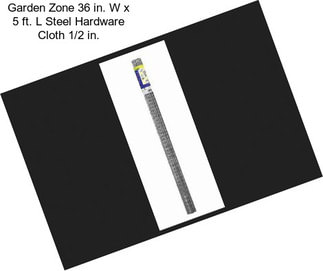 Garden Zone 36 in. W x 5 ft. L Steel Hardware Cloth 1/2 in.