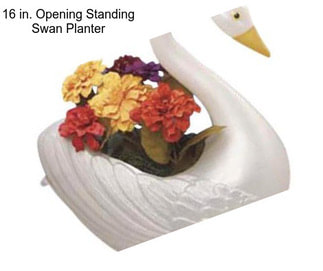 16 in. Opening Standing Swan Planter