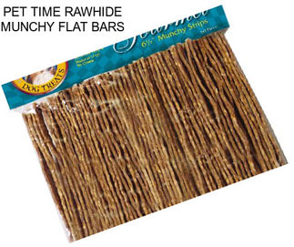 PET TIME RAWHIDE MUNCHY FLAT BARS