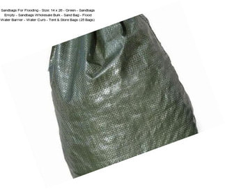 Sandbags For Flooding - Size: 14\