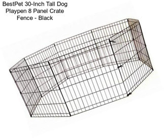 BestPet 30-Inch Tall Dog Playpen 8 Panel Crate Fence - Black
