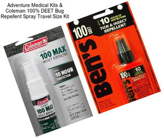 Adventure Medical Kits & Coleman 100% DEET Bug Repellent Spray Travel Size Kit