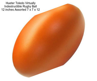 Hueter Toledo Virtually Indestructible Rugby Ball 12 inches Assorted 7\