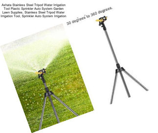 Ashata Stainless Steel Tripod Water Irrigation Tool Plastic Sprinkler Auto System Garden Lawn Supplies, Stainless Steel Tripod Water Irrigation Tool, Sprinkler Auto System Irrigation