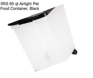 IRIS 65 qt Airtight Pet Food Container, Black