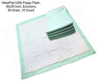 ValuePad USA Puppy Pads, 30x30 Inch, Economy 50 Gram, 10 Count