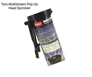 Toro Multistream Pop-Up Head Sprinkler