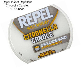 Repel Insect Repellent Citronella Candle, 10-Ounces