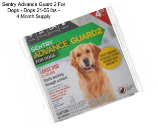 Sentry Advance Guard 2 For Dogs - Dogs 21-55 lbs - 4 Month Supply