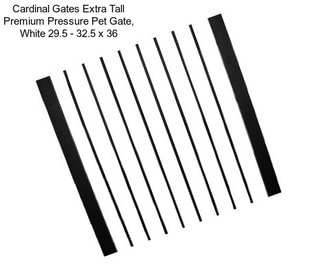 Cardinal Gates Extra Tall Premium Pressure Pet Gate, White 29.5\