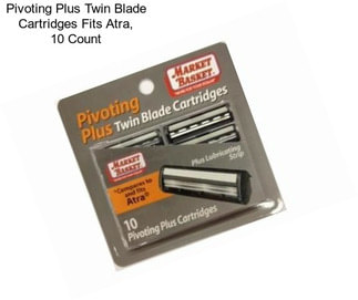 Pivoting Plus Twin Blade Cartridges Fits Atra, 10 Count