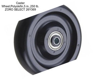 Caster Wheel,Polyolefin,5 in.,250 lb. ZORO SELECT 26Y369